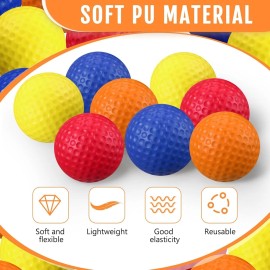 Junkin 80 Pcs Foam Golf Balls Rubber Practice Balls Realistic Feel and Flight Sport