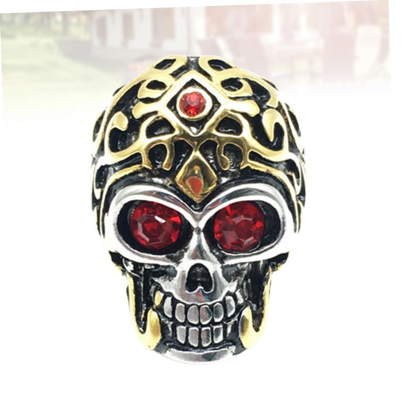 FOMIYES Men Ring Finger Rings Skeleton The Ring Punk Ring