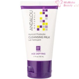 Andalou Naturals Apricot Probiotic Cleansing Milk 1.7oz / 50ml New