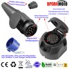 SPARKMOTO 12 V Trailer Plug 13 Pin and Trailer Socket