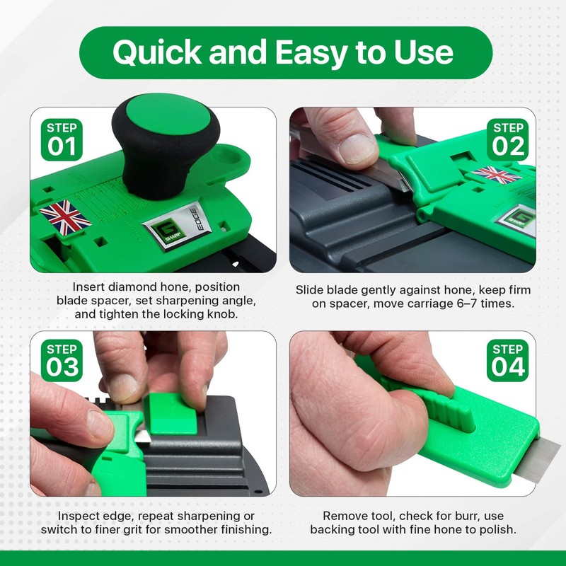 G Sharp Edge Chisel Sharpener - Chisel Sharpening Kit -