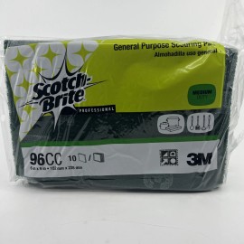Scotch-brite Scotch-Brite Commercial Scouring Pad, 6 x 9, 10/Pack (MMM96CC)