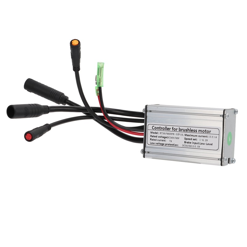 36V 48V 15A Electric Bike Sine Wave Controller 250W Brushless
