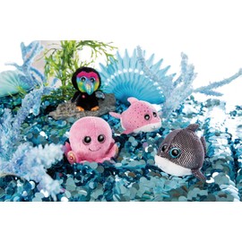 NICI Glubschis: The Original Cuddly Toy Toucan Tuffy 15 cm – Fluffy Stuffed Animals for soft toy lovers, Bird Toys with Big Glittery Eyes to Cuddle & Play with, Colorful/Black, 46966