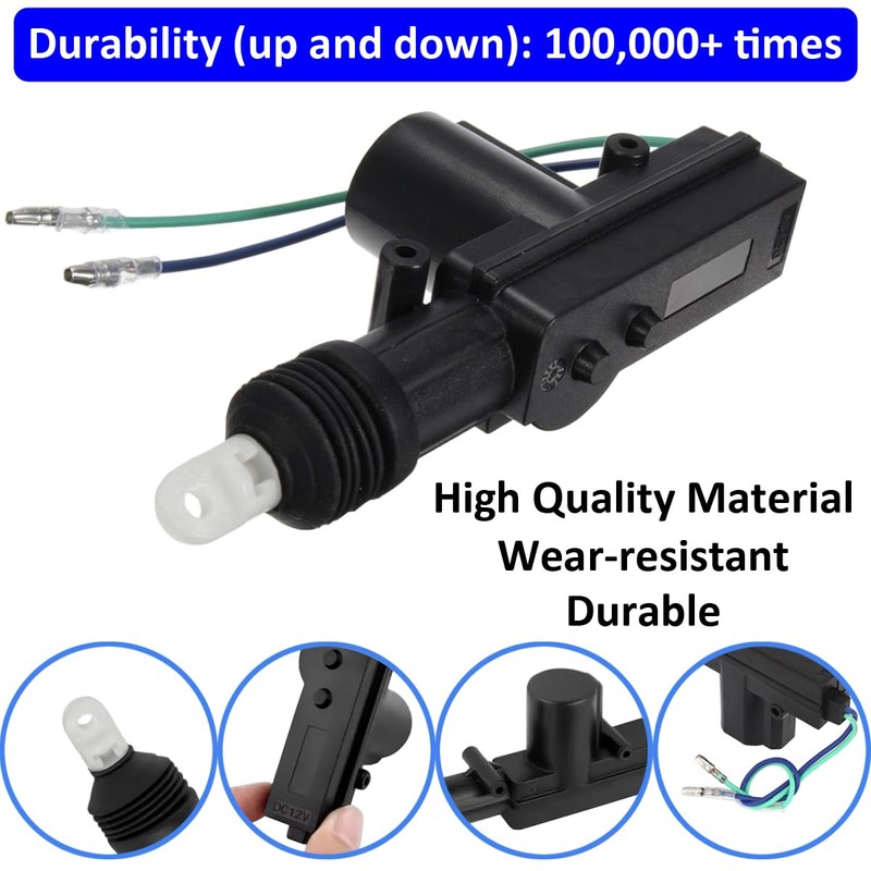LKRXW 2Pcs 12V Door Lock Actuator Kit Heavy Duty High