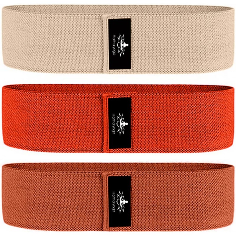 Hatha Yoga Large Resistance Band,14.5 x3.15,Fabric Exercise Loop Bands with