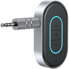 Bluetooth 5.3 Aux Adapter for Car 3.5mm Jack, Wireless Audio Receiver for Car Stereo, Home Speakers & Wired Headphones, Hands-Free Music Streaming