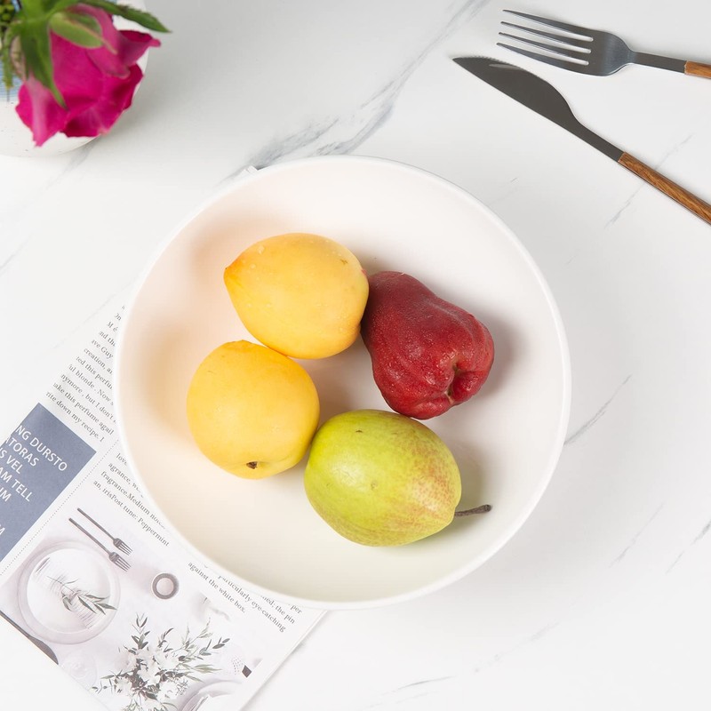 Magclay Ceramic Fruit Bowl, 8.6" Fruit Basket for Kitchen Counter,