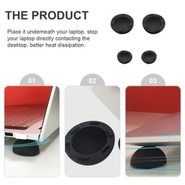 4pcs Floor mat Laptop feet Cooling Rack feet Accessories Laptop Stand Riser Notebook Elevator Cooling Ball Laptop Laptop Stand Holder Laptop Cooling Stand Bracket