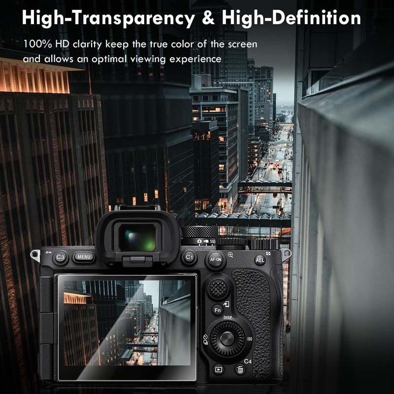 Rieibi 3-Pack Fuji X-H2S/X-H2 Screen Protector + Top Screen Protector