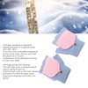 1 Pair Winter Knitted Fingerless Gloves Double Sided Heating USB
