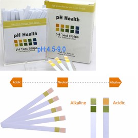 200Pcs pH Test Strips, pH 4.5-9.0 Test Paper for Urine, Saliva, Drinking Water