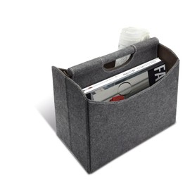 Reflects Longmont Felt Magazine Rack Magazine Rack Grey