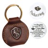 STAR VISTA Sparrow Leather Keychain, Pocket Hug Token, Long Distance