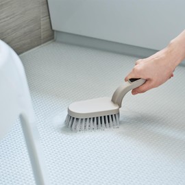 Toffy/Clean Life with Toffy CL-MBB Magnetic Bath Brush, Bath Cleaning, Rubbing Cleaning, Water Drain Reed! Stick to the Wall with Magnets, Firm Brush, Around Water CL-MBB