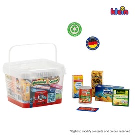 Theo Klein 7214 Small Box Filled with German Products I with Boxes and Tins for Shopping I Toy for Children from 3 Years