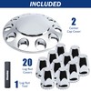 Vitonsbay Axle Wheel Covers for Semi Truck - 2 Front
