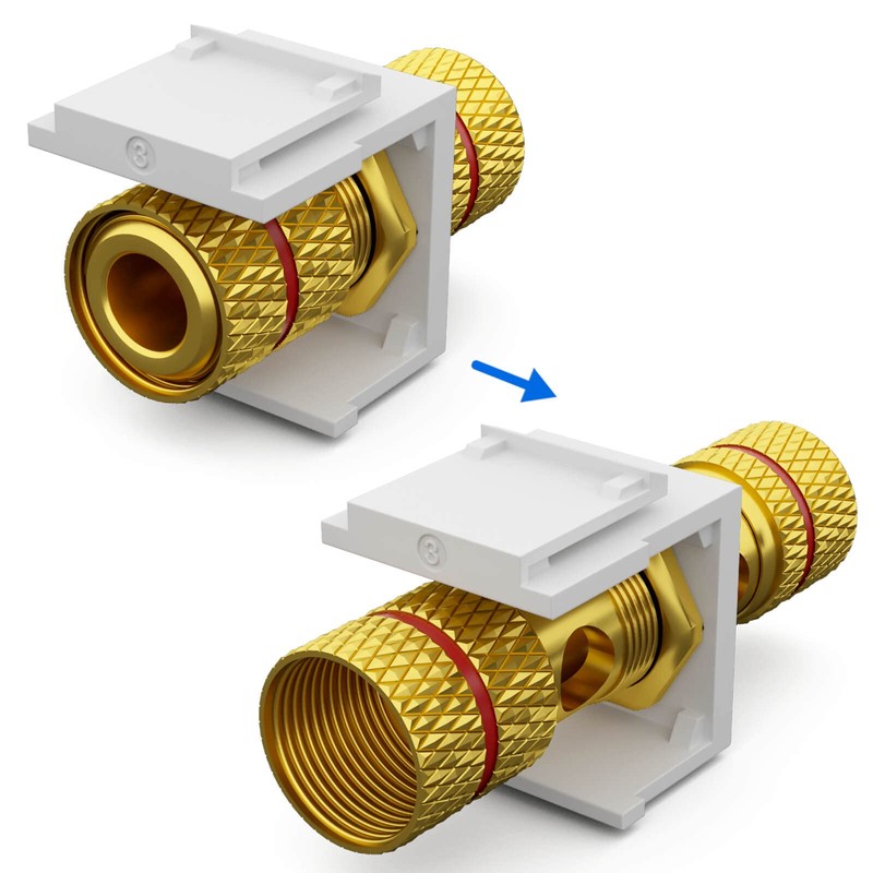 HB-DIGITAL Keystone Module with Pole Clamp to Threaded Socket (Red