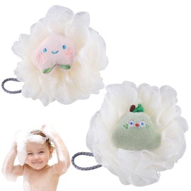 HABNI 2 Stück Waschlappen Baby, Tier Waschlappen Kinder, 4 Stile Kinderdusche Waschhandschuh, Baby Waschlappen Neugeborene, Waschlappen Frottee, Badeschwamm Kinder Für Baby Bade Und Dusche