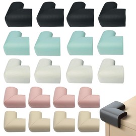 20 Pcs Corner Protectors, Corner Protectors for Kids, Multi Color Extra Thick Foam Safety Protections for Tables, Furniture and Tables Child Baby Proof Bumpers, Pre-Taped for Direct Use