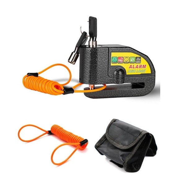 Yarratech Candado de Alarma, Candado para Motocicleta y Bicicleta, Alarma