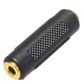 KAUMO 3.5mm Stereo Mini 3 Poles (Female/Female) Gold Plated Joint Splice Relay Extension Conversion Connector