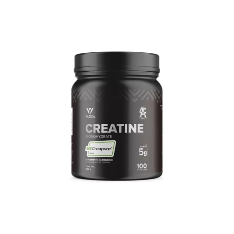 Yaoca Creatina Monohidratada en Polvo, Envase con 500 g de