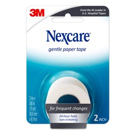 Nexcare Nexcare Gentle Paper Tape, Medical Paper Tape, Secures Dressings and Lifts Away Gently - 2 In x 10 Yds, 1 Roll of Tape