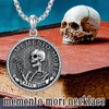 ROMANTIC WORK Memento Mori Necklace 925 Sterling Silver Memento Mori