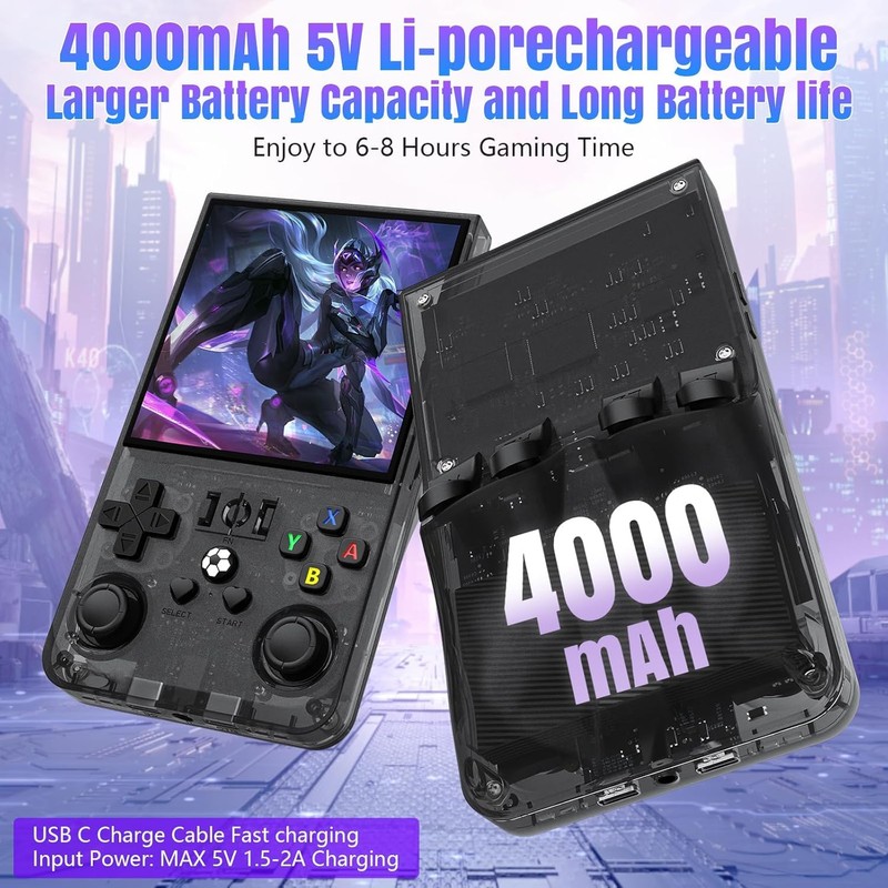 2025 New Upgrade R36MAX Retro Handheld Game Console with 128GB
