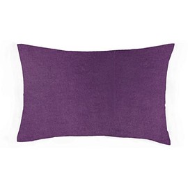100% Brushed Cotton Soft Flannelette Pillowcase Pair Pillow Cover (Purple)
