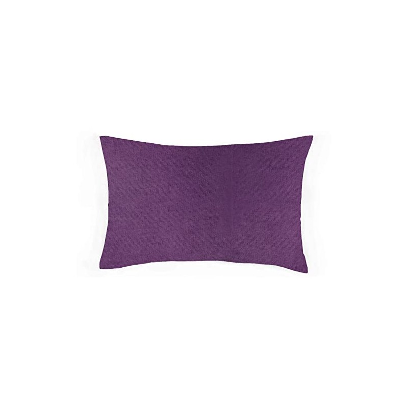 100% Brushed Cotton Soft Flannelette Pillowcase Pair Pillow Cover (Purple)