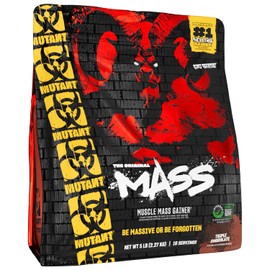 Mutant Mass | Weight Mass Gainer Protein Powder - high Calorie Protein Powder for Mass gain - Triple Chocolate - 5 Pound