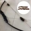 Zer one Archery Bow String Silencer,Beaver Hair Bowstring Shock Absorption,Fabric
