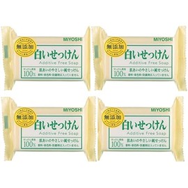 [Bulk Purchase] Additive-free white soap 1 piece pillow 108g x 4 pieces