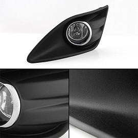 AKKON - For 13-19 Ford C-MAX Hybrid Black Bezel Clear Lens Bumper Driving Fog Light W/Switch + Bulbs