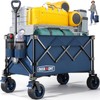 Overmont Ultra-Compact Collapsible Wagon Cart - 200L Portable Folding Wagon