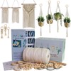 3mm 219 Yard Macrame Kit for Adult Beginners with Wooden