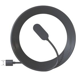 Arlo Indoor Magnetic 8 ft Charging Cable - Works with Arlo Pro 5S 2K, 4, 3, 4 XL, Ultra, Ultra 2 XL, Go 2 and Floodlight Cameras, Black