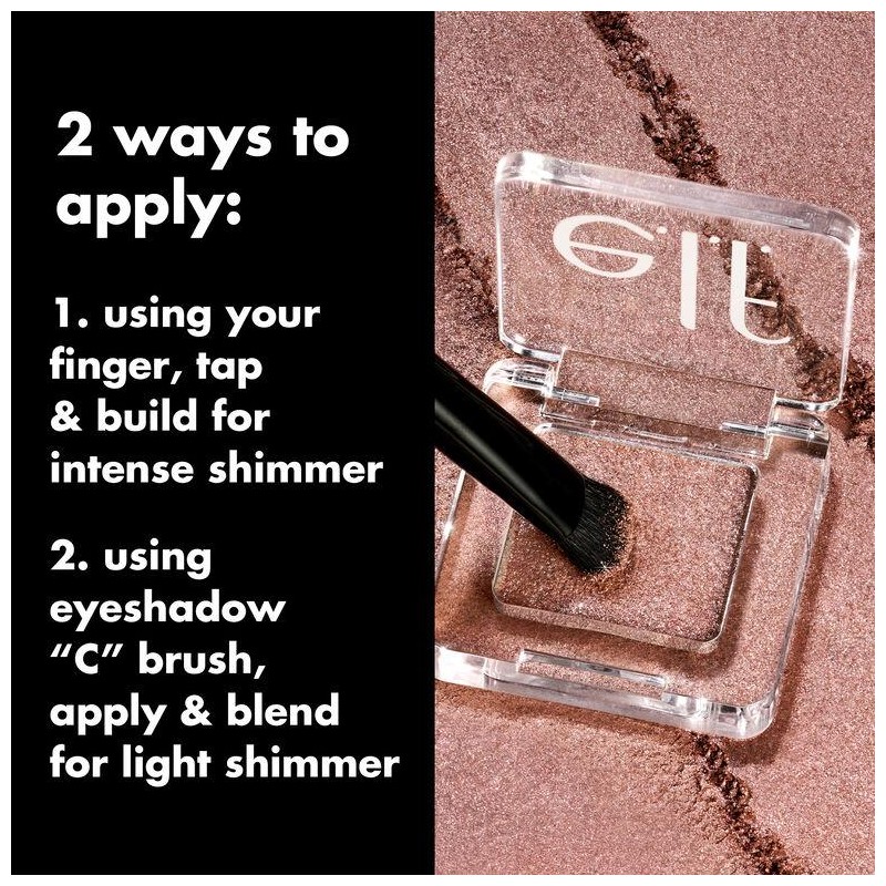 Fine as Fleck Glitter Eyeshadow:_Champagne Showers - Peachy Beige with