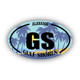 (x3) 2x3 inch Stickers | GS Gulf Shores Alabama Ocean, Sea, Lake, Sand, Surfing, Paddleboarding | Foror Cars, Windows, laptops, flasks, Water Bottles, Luggage