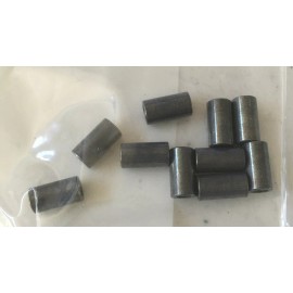 Unbranded [10 Pack] 1/4” OD 15/32” Long Zinc Plated Brass Unthreaded Spacers #6 Screw Size