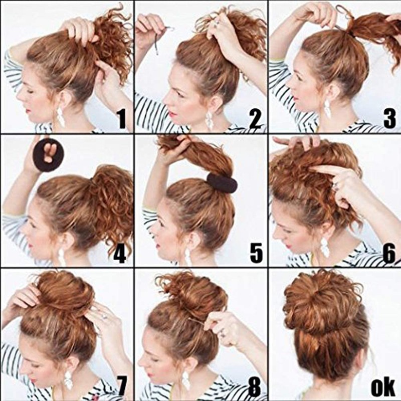 Extra Hair Donut Bun Maker for Kids, Ring Style Bun,