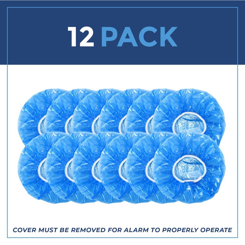 IMPRESA Pack of 12 Temporary Smoke Detector Cover Pack -