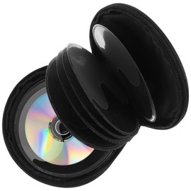 Cabilock 3pcs Cd Disc Storage Bag Cd Holder Binder Storage Cute Case Organizer Carry Case Disc Holder Case Disc Storage Case Small Storage Case Cases Slender Round Frame Travel Oxford Cloth