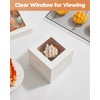 Kootek Cake Box with Board Drum, 8x8x8 Inches Tall Bakery