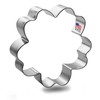 Foose Brand Hibiscus Cookie Cutter 3.75 in, Tin Plate Steel,
