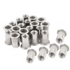 RUOFENG 304 Stainless Steel M8 Silver Tone Knurled Rivet Nut