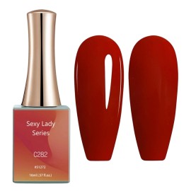 Canni GEL NAIL POLISH UV & LED Popular In Winter Soak-Off Orange Red SEALED CANNI C282