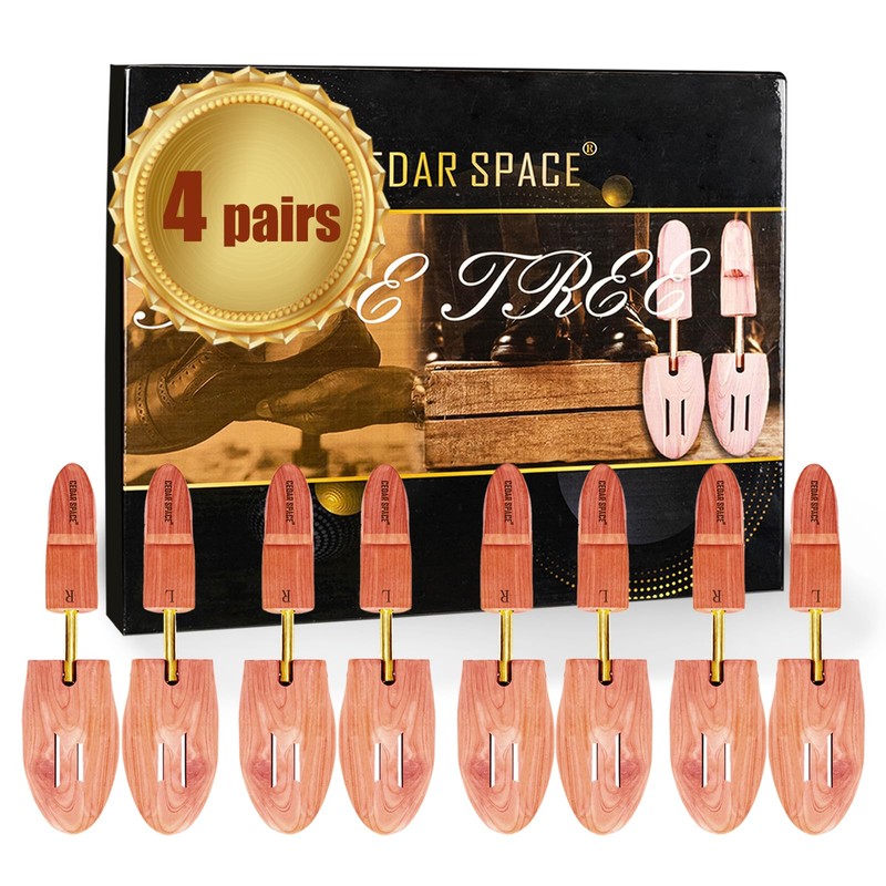 Cedar Space Wooden Shoe Stretcher Tree, 6.5-14 Sizes Cedar Wood